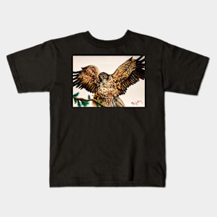 Golden Eagle In Flight Kids T-Shirt